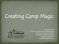 Creating Camp Magic