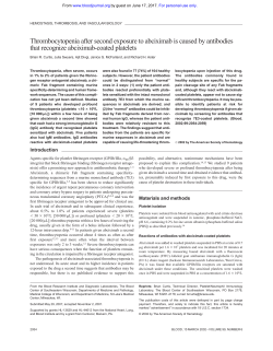 Thrombocytopenia after second exposure to