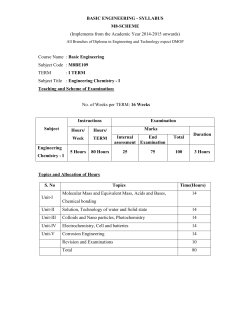 Engineering chemistry