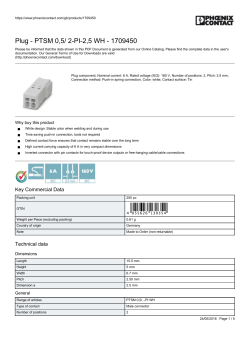 Plug - PTSM 0,5/ 2-PI-2,5 WH - 1709450