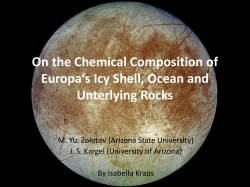 On the Chemical Composition of Europa`s Icy Shell, Ocean, and
