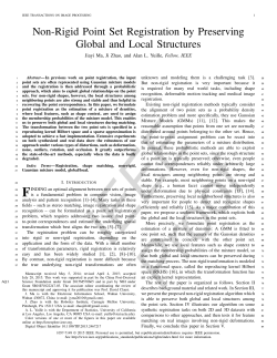 Non-Rigid Point Set Registration by Preserving Global and Local