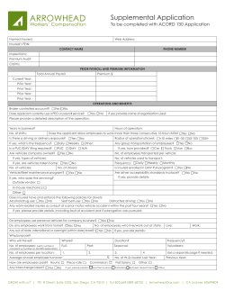 Supplemental Application