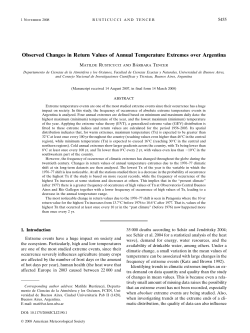 Observed Changes in Return Values of Annual Temperature