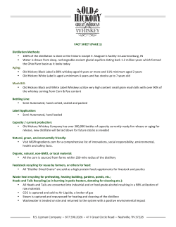 Old Hickory Bourbon Whiskey Fact Sheet