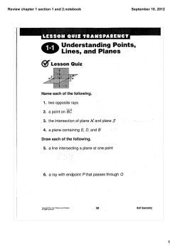 Review chapter 1 section 1 and 2.notebook