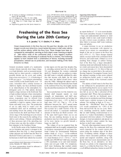 Freshening of the Ross Sea During the Late 20th Century