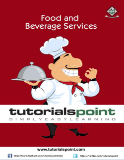 Food and Beverage Services Tutorial