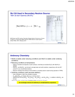 Sb-124 Used in Secondary Neutron Source: 8Be + 9 Be(100%)+&gamma;