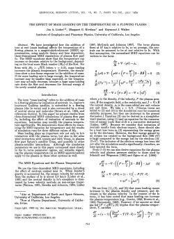The Effect of Mass Loading on the Temperature of a