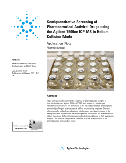 Semiquantitative Screening of Pharmaceutical Antiviral Drugs using