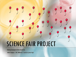 Rubbing Up Against Static Electricity Jaden Sprague