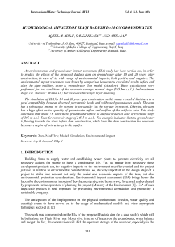 hydrological impacts of iraqi badush dam on groundwater
