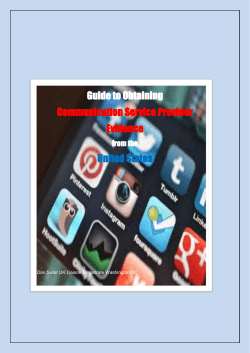 Guide to Obtaining Communication Service Provider