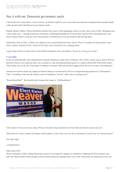 Say it with me: Democrat governance sucks