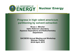 Progress in high valent americium partitioning by solvent extraction