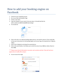 How to Integrate BB Book-It with Facebook