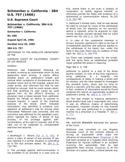 Schmerber v. California - 384 US 757 (1966)