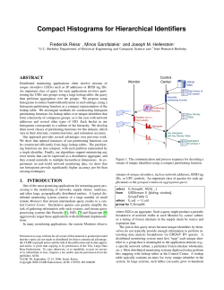 Compact Histograms for Hierarchical Identifiers