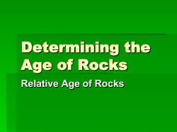 Determining the Age of Rocks