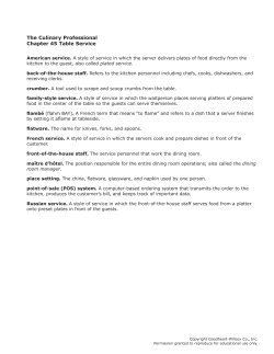 Chapter 45 Table Service