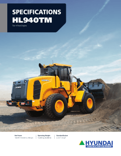 Product Specs - Hyundai Construction Equipment
