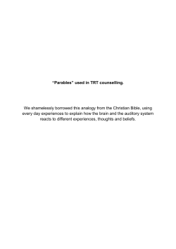 Parables - Tinnitus.org