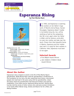 Esperanza Rising - Tulsa St. School 4th Grade!