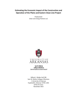 Economic Impact of the Clean Line in Arkansas