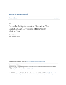 From the Enlightenment to Genocide: The Evolution and Devolution