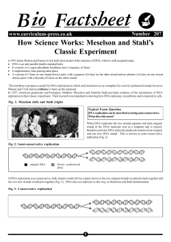 The Meselsohn and Stahl experiment