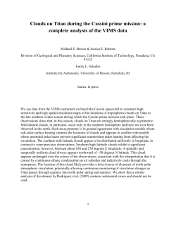 Clouds on Titan during the Cassini prime mission