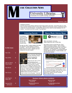 music collection news - Ball State University