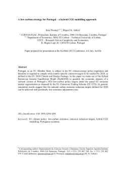 A low-carbon strategy for Portugal &ndash; a hybrid CGE
