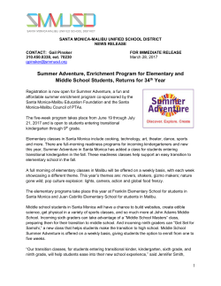 SANTA MONICA-MALIBU UNIFIED SCHOOL DISTRICT