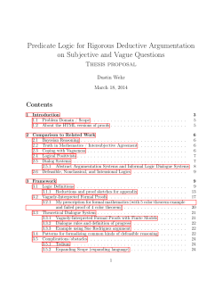 Predicate Logic for Rigorous Deductive Argumentation on