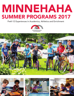 2017 Summer Programs Catalog