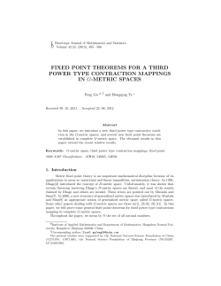 FIXED POINT THEOREMS FOR A THIRD POWER TYPE
