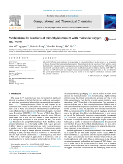Mechanisms for reactions of trimethylaluminum with molecular