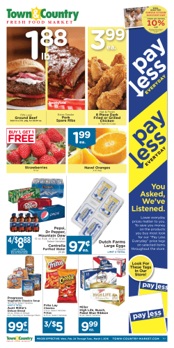 ea. - Town And Country Market