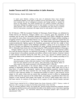 Leader Tenure and US Intervention in Latin