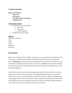 Soil Filtration
