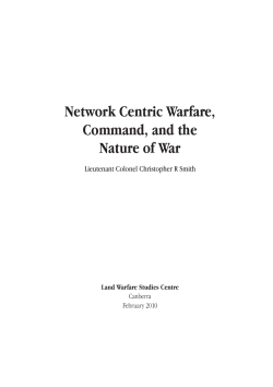 Network Centric Warfare, Command, and the