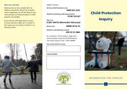 Child Protection Inquiry - Dumfries and Galloway Council