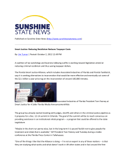 Published Smart Jus By: Jim Tu A coalitio reducing c The Florid says