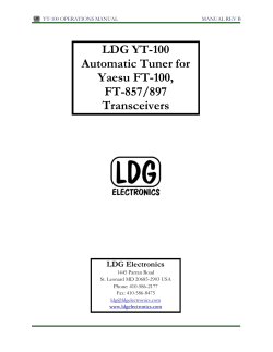 LDG YT-100 Automatic Tuner for Yaesu FT-100, FT