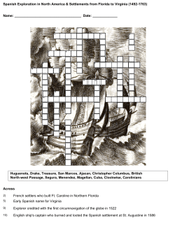 Crossword.Spanish Explorations in No. America 1.wo answers.form