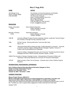 1 Mary E. Rugg, M.Ed. - Take A Look At Me&trade; Portfolio