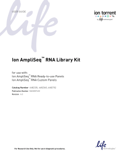 Ion AmpliSeq RNA Library Kit