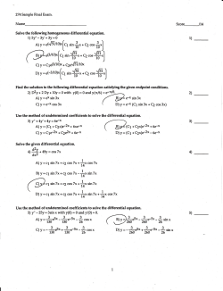 274/A Sample Final Exam